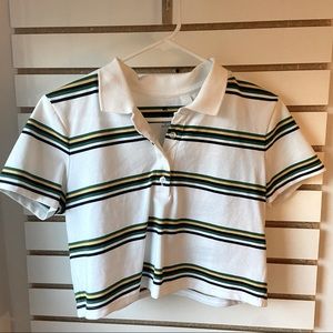 Cropped half button crop top from pacsun